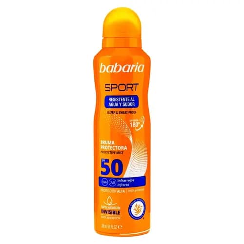 اسپری ضد آفتاب اسپانیایی باباریا Babaria Sport Spf 50 ورزشی 200 میل