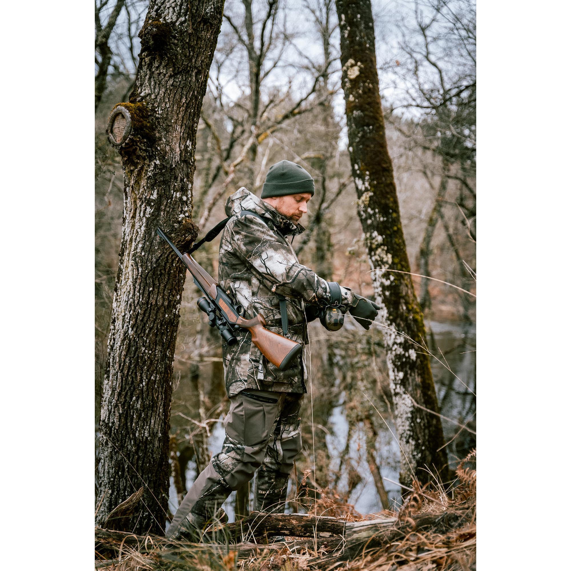 شلوار شکار سولوگناک طرح استتار (پیش خرید) Solognac Men’s Waterproof Outdoor Trousers – Hunting and Nature Watching – Treemetic 500 — تصویر ۷