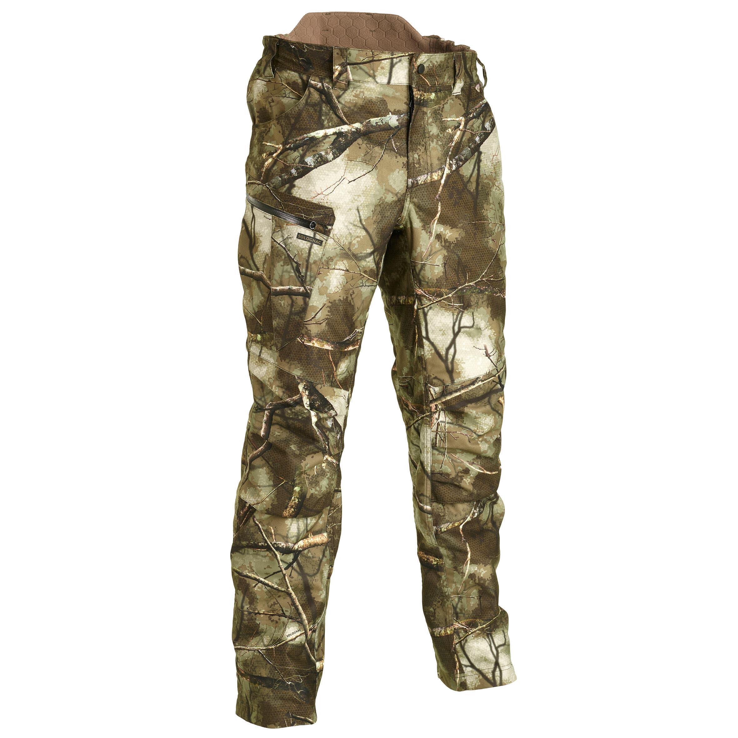 شلوار شکار سولوگناک طرح استتار (پیش خرید) Solognac Men’s Waterproof Outdoor Trousers – Hunting and Nature Watching – Treemetic 500
