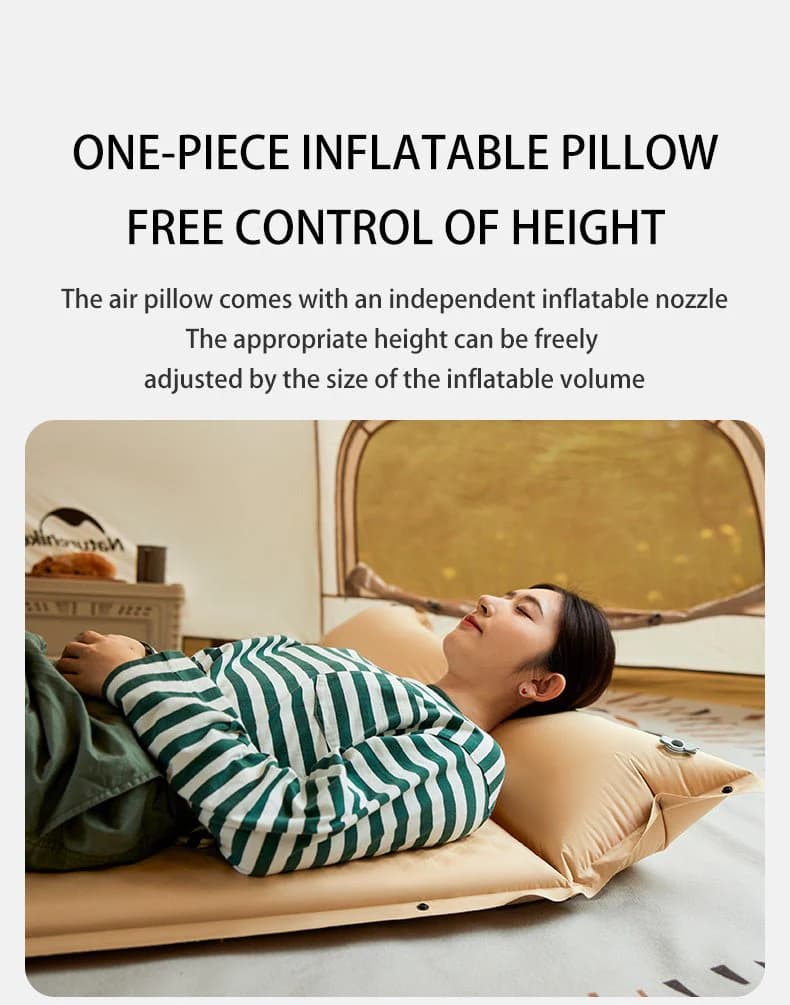 تشک بادی نیچرهایک اتومات – دو نفره – ضخامت 3 سانت Naturehike D01 Double Automatic Inflatable Cushion with Pillow – CNK2300DZ014-D — تصویر ۸