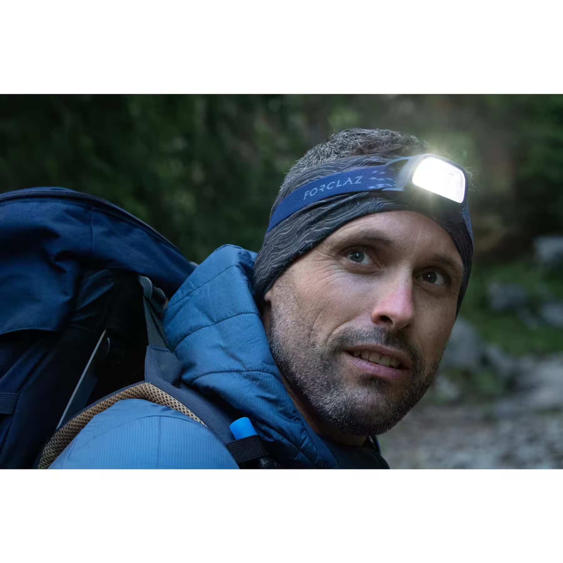 هدلامپ فورکلاز 120 لومن شارژی Forclaz Rechargeable Headlamp/Flashlight – 120 lumens – HL100 — تصویر ۲