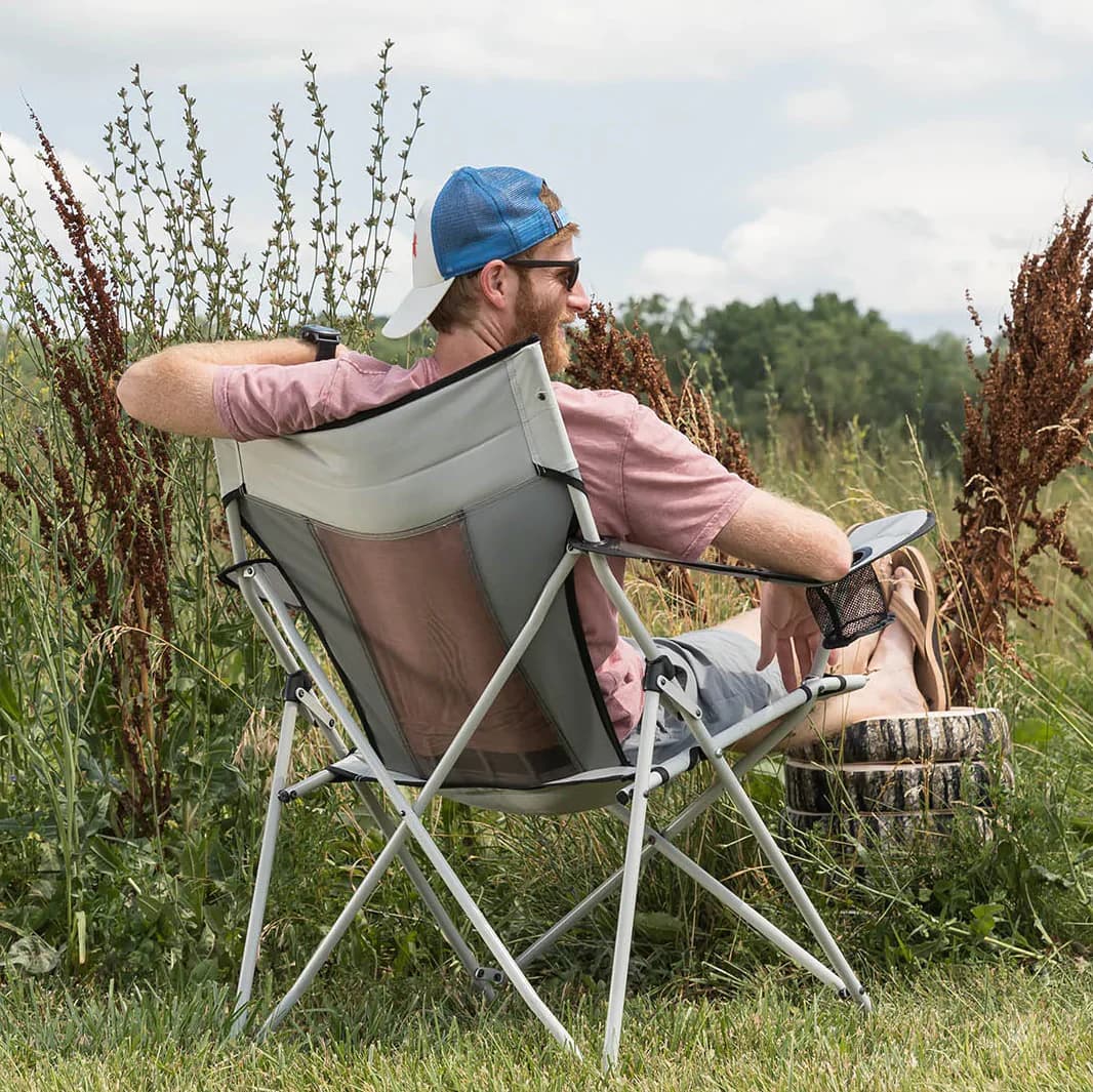 صندلی کمپینگ کر Core Mesh Tension Chair – Grey/Silver — تصویر ۸