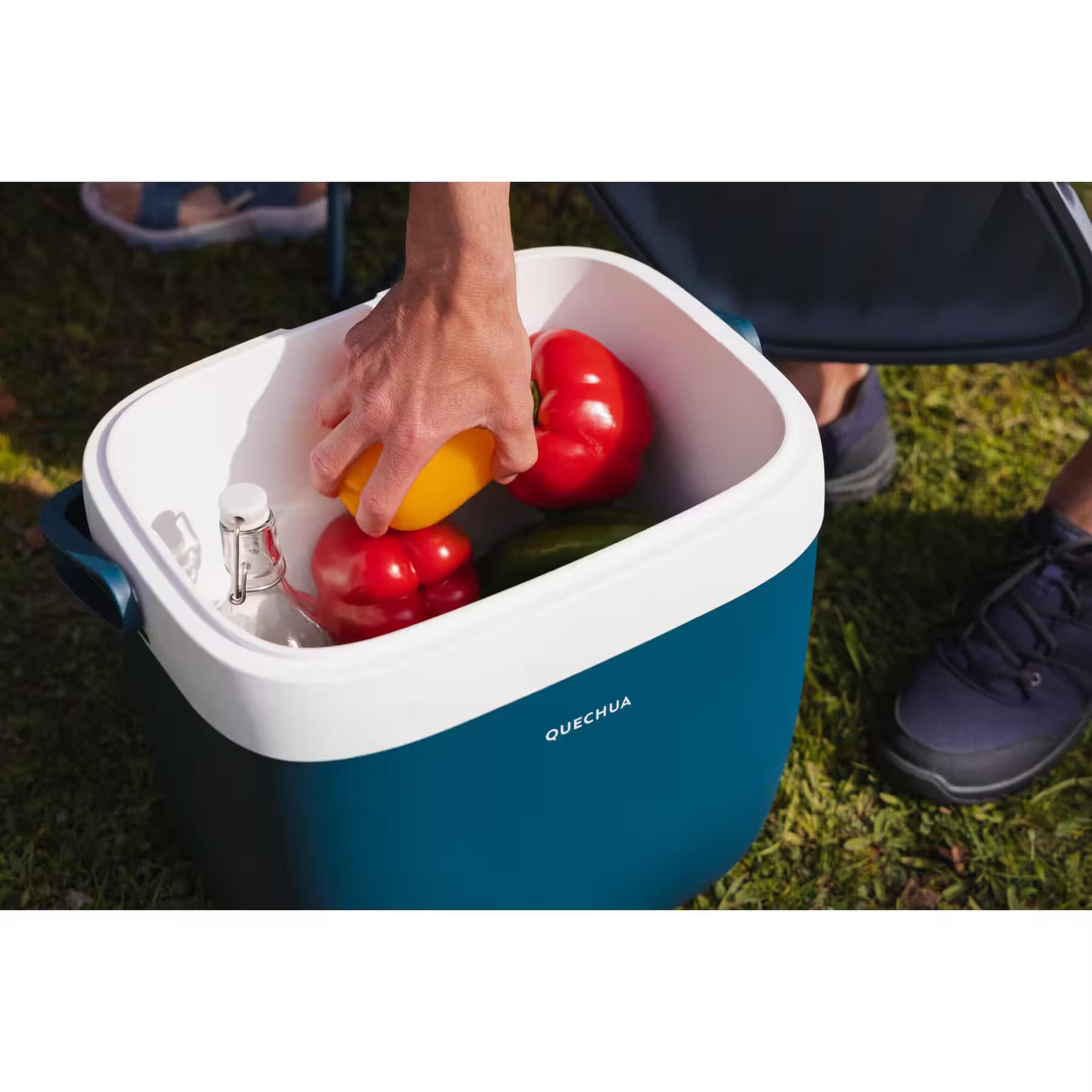 کولرباکس کچوا 22 لیتری – یخدان Quechua Hard Camping Cooler – 22 Liters – 5 Hours Keeping Cool — تصویر ۲