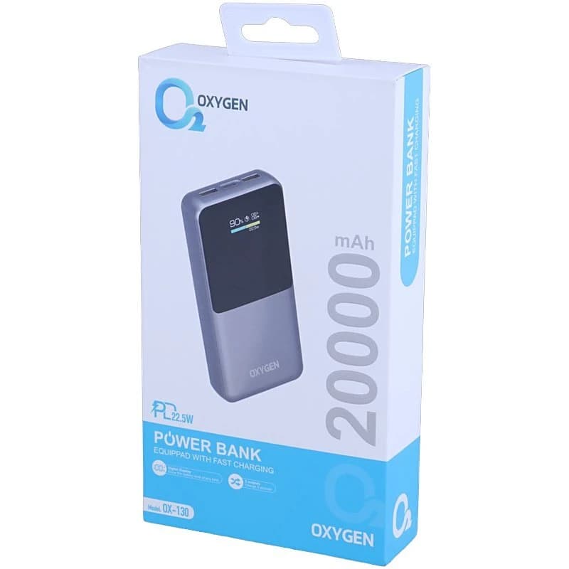 پاور بانک فست شارژ اکسیژن OX-130 PD 22.5W ظرفیت 20000 میلی آمپر ساعت — تصویر ۶