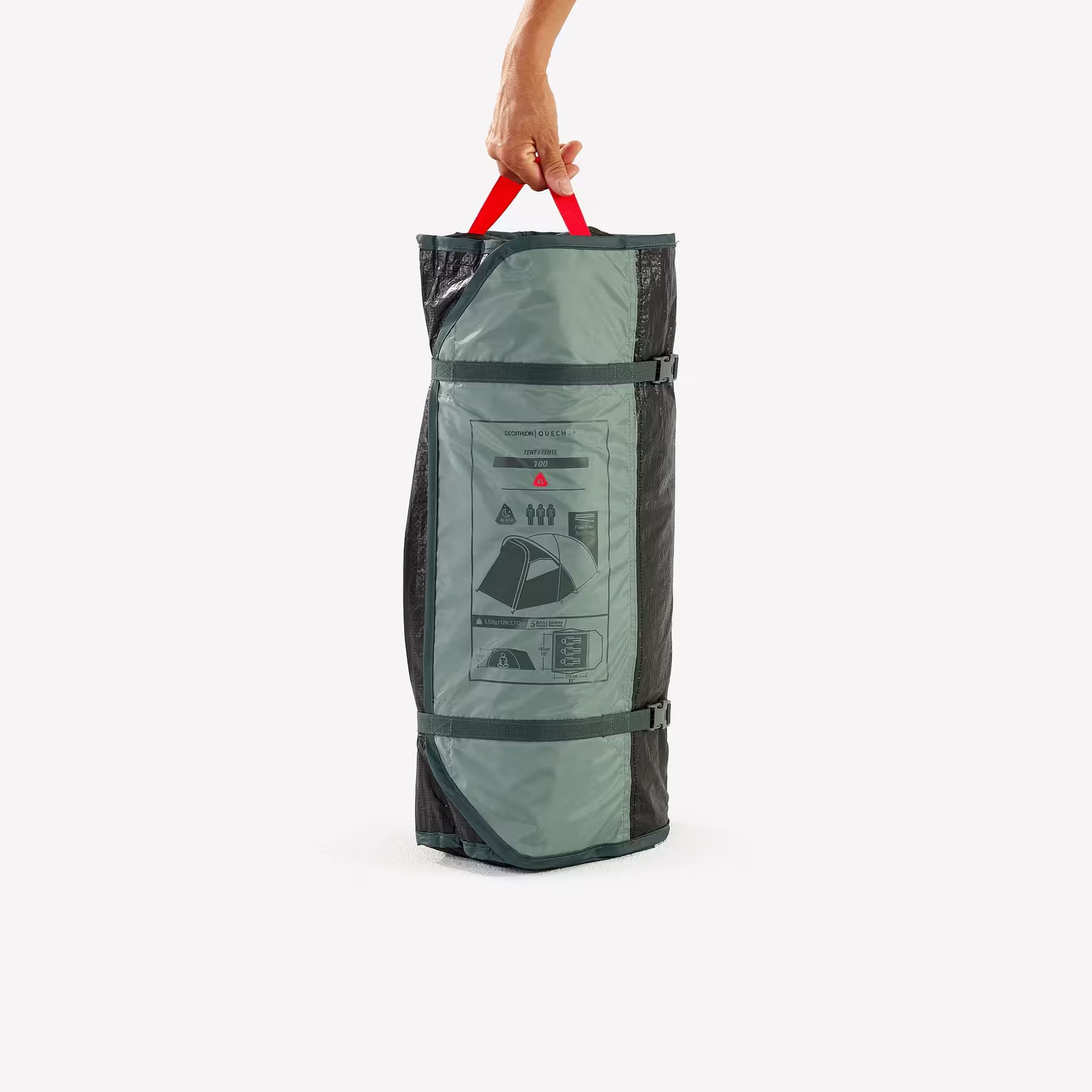 چادر کچوا کمپینگ – 3 نفره سایز بزرگ Quechua 3 Person Camping Tent – MH100 XL — تصویر ۴