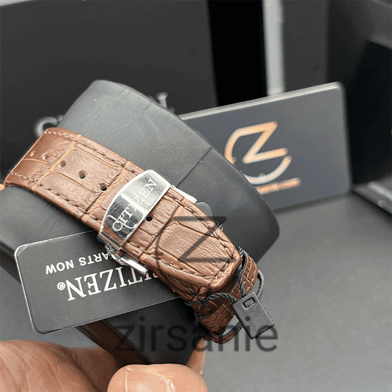 ساعت مچی مردانه سیتیزن وی آی پی کرنوگراف Citizen VIP Chronograph Silver White — تصویر ۴
