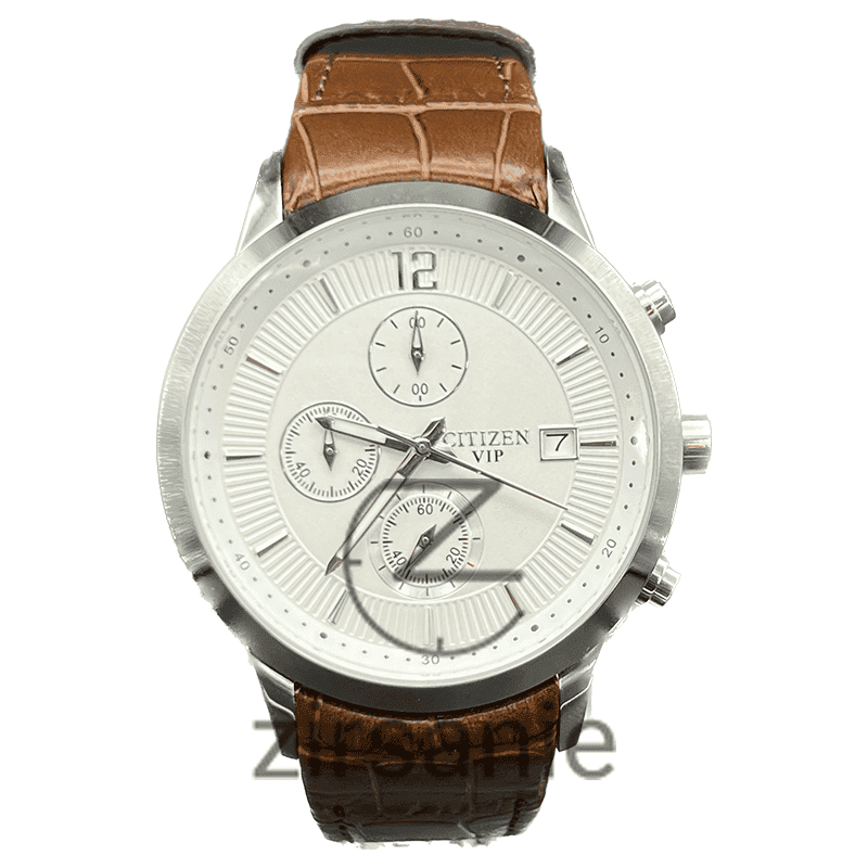 ساعت مچی مردانه سیتیزن وی آی پی کرنوگراف Citizen VIP Chronograph Silver White