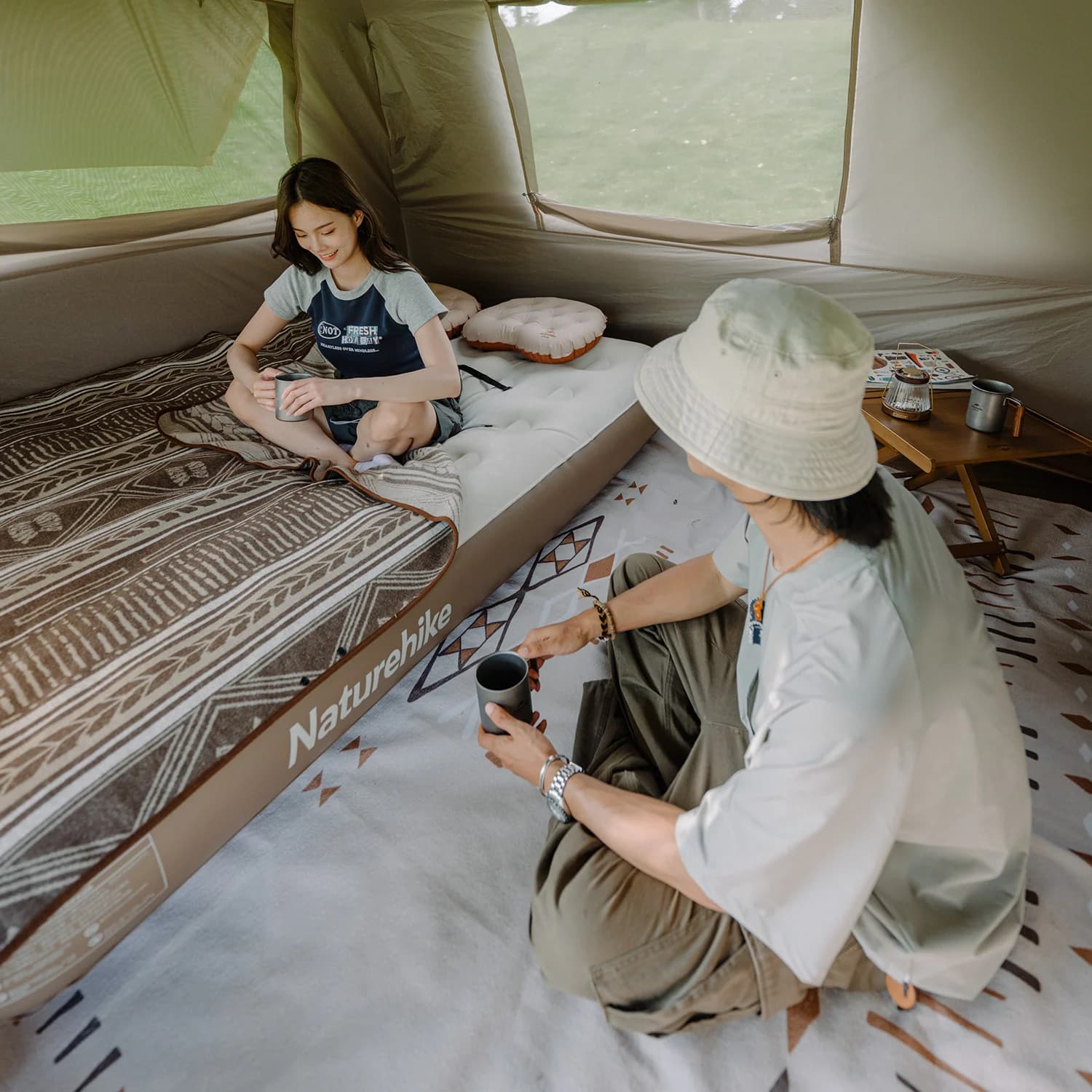 چادر نیچرهایک اتومات – 4 نفره کمپینگ – چهار فصل Naturehike Village 6.0 4-Person Instant Tent – CNK2300ZP021 — تصویر ۴