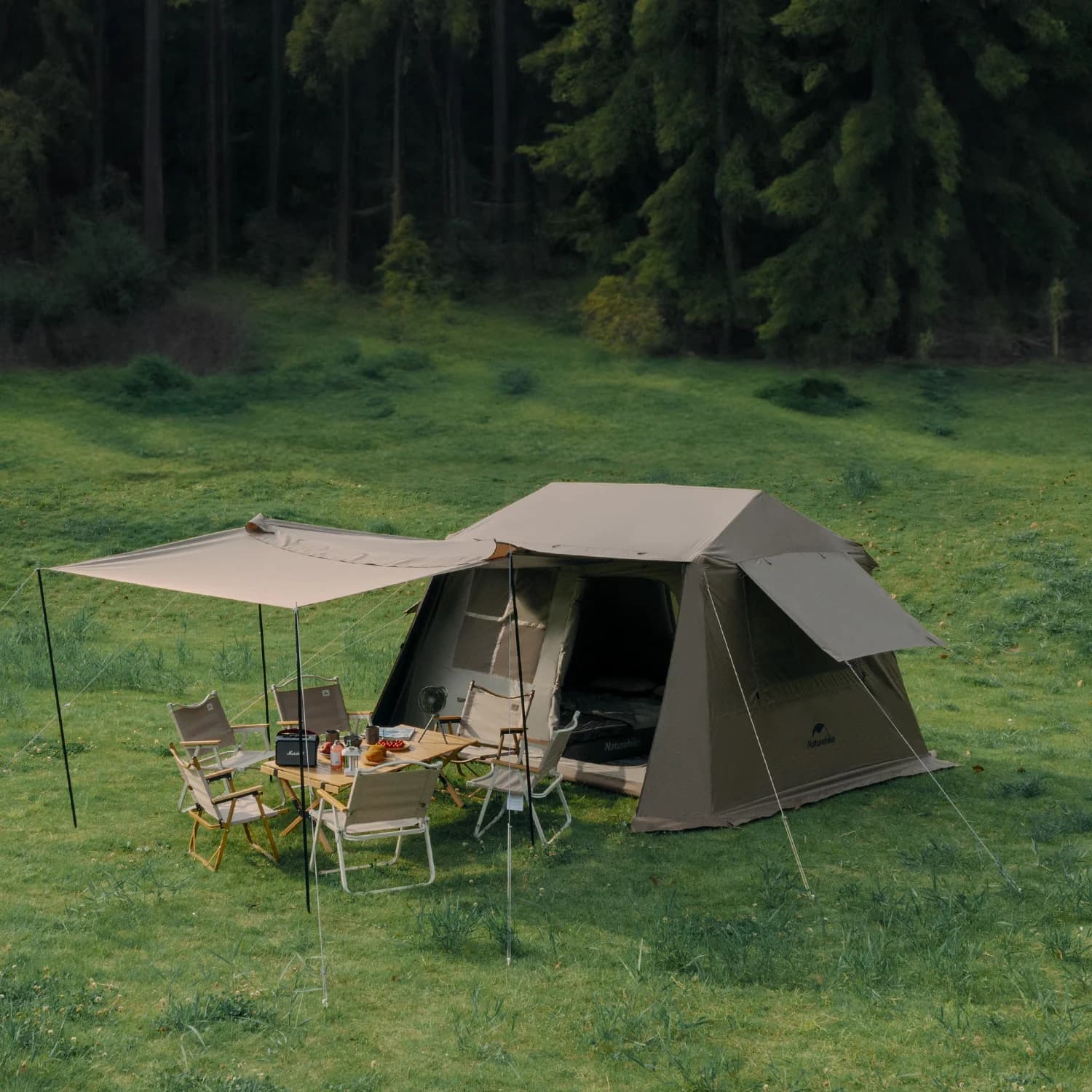 چادر نیچرهایک اتومات – 4 نفره کمپینگ – چهار فصل Naturehike Village 6.0 4-Person Instant Tent – CNK2300ZP021 — تصویر ۲