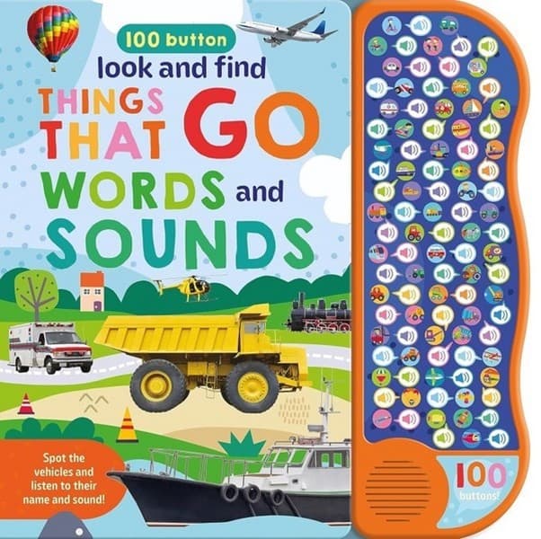 100Button sound book- things that go