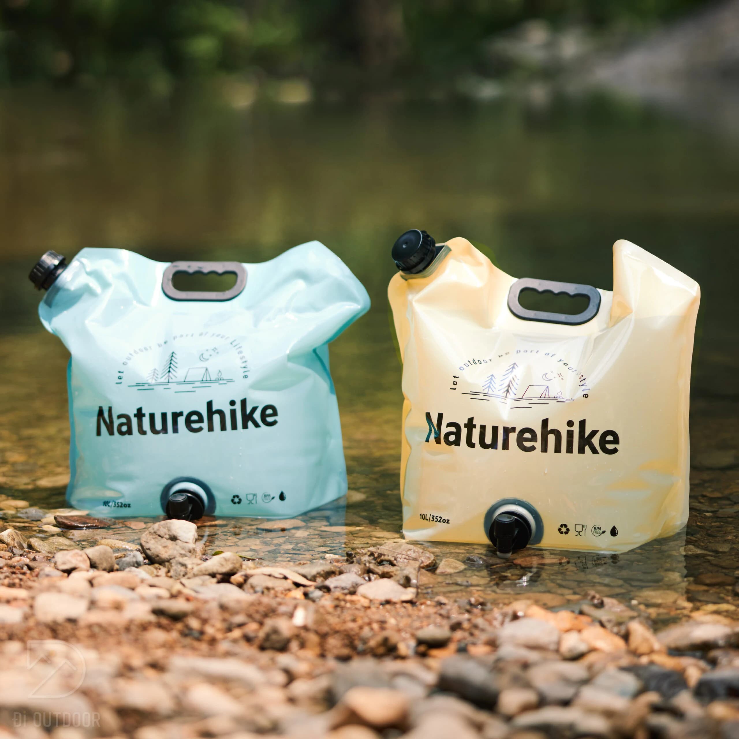 گالن آب نیچرهایک – کیسه آب تاشو Naturehike Camping Water Bag 10L – CNK2450CF027 — تصویر ۸