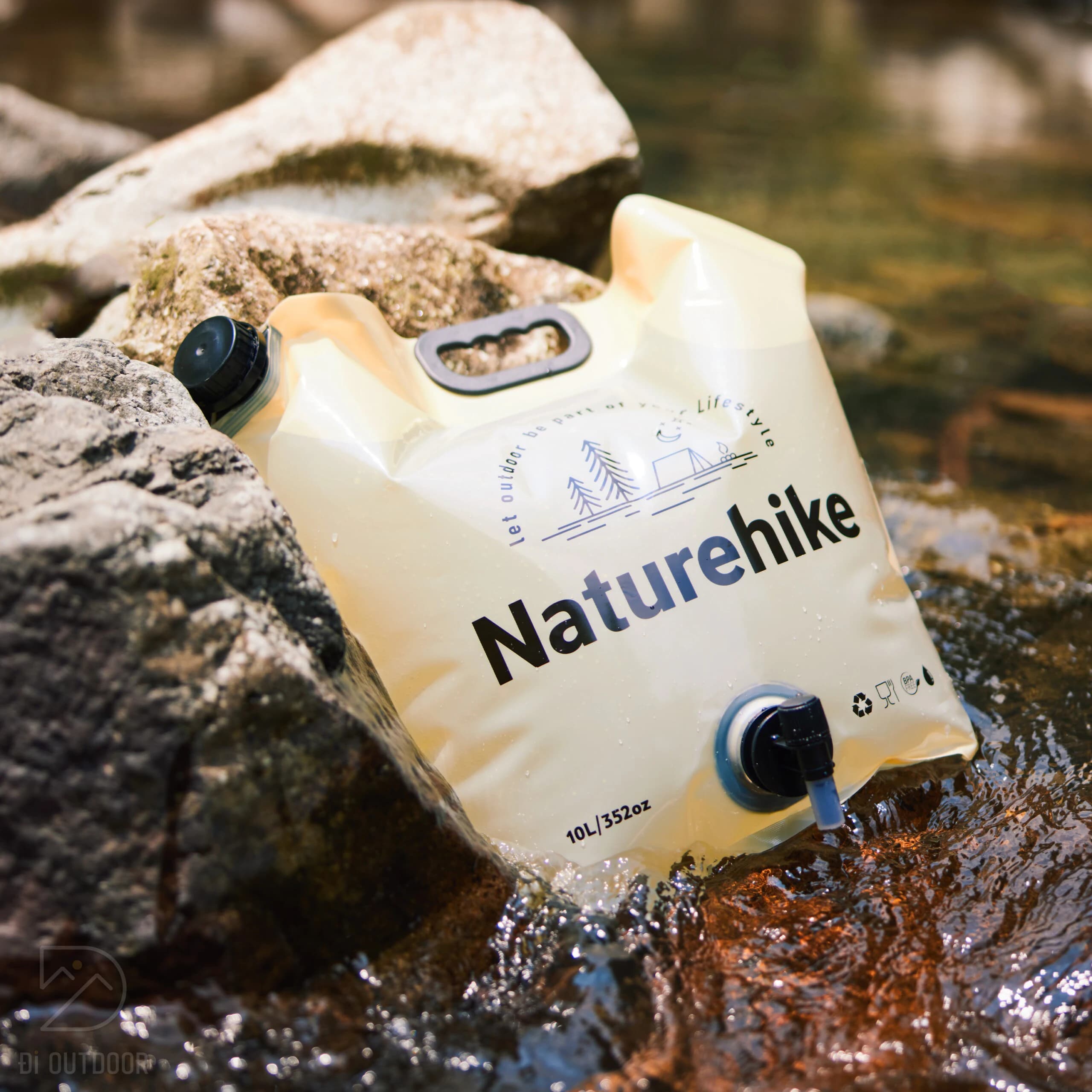 گالن آب نیچرهایک – کیسه آب تاشو Naturehike Camping Water Bag 10L – CNK2450CF027 — تصویر ۵