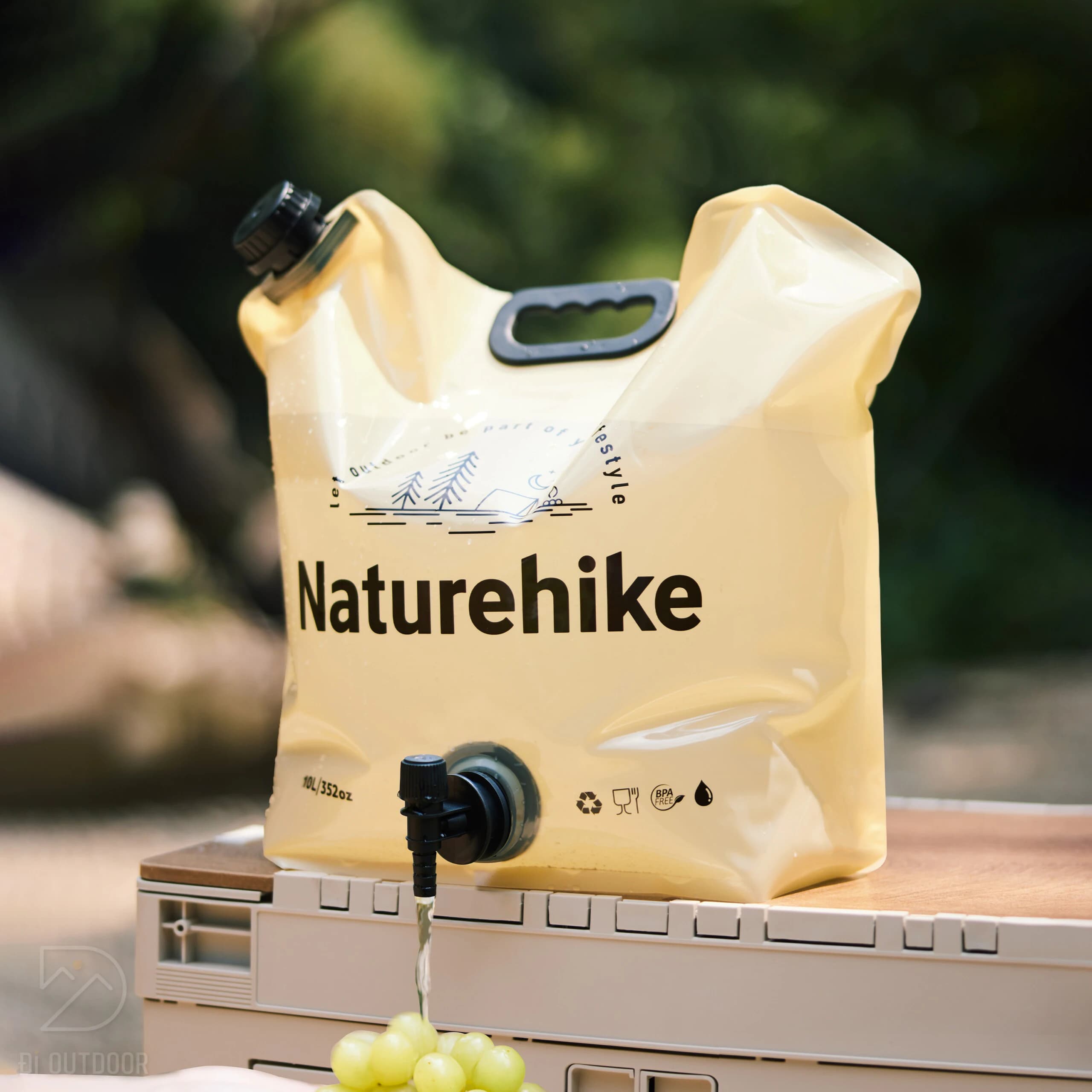 گالن آب نیچرهایک – کیسه آب تاشو Naturehike Camping Water Bag 10L – CNK2450CF027 — تصویر ۶