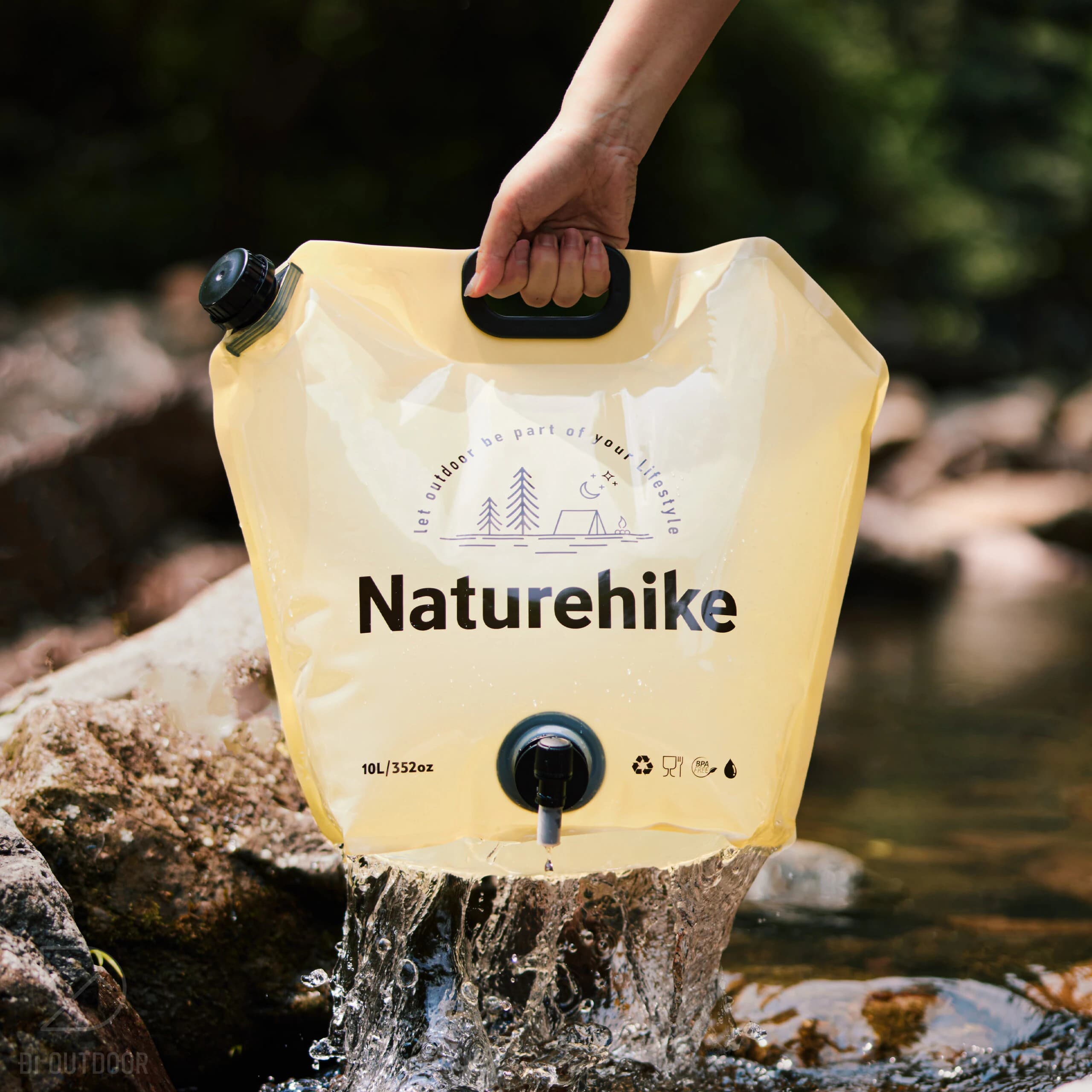 گالن آب نیچرهایک – کیسه آب تاشو Naturehike Camping Water Bag 10L – CNK2450CF027 — تصویر ۷