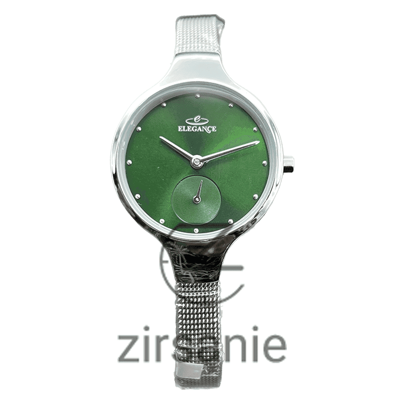 ساعت مچی زنانه الگانس زیرثانیه دار Elegance Subsecond Silver Green