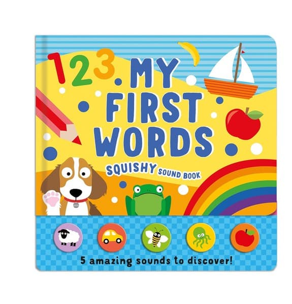 Press/play silicon sound book- First words