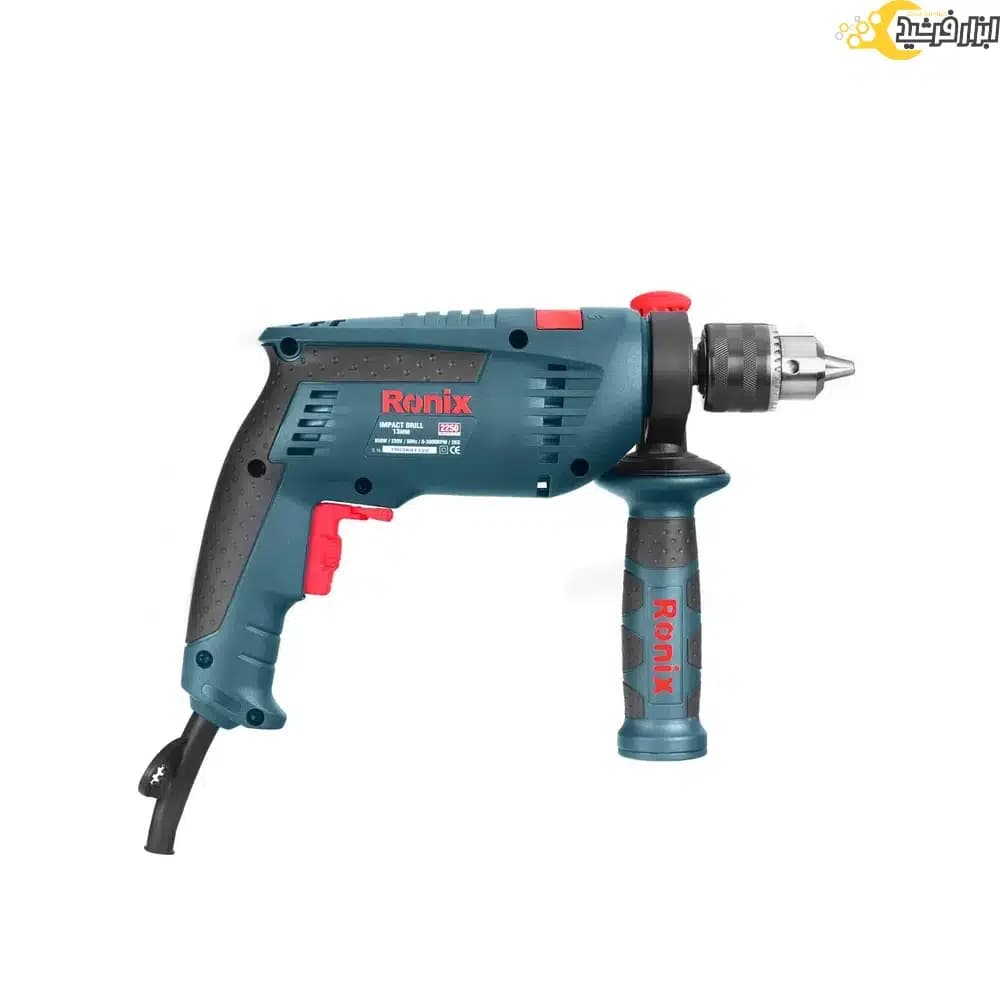 دریل چکشی رونیکس 13 میلیمتری 850 وات مدل 2250 — تصویر ۴