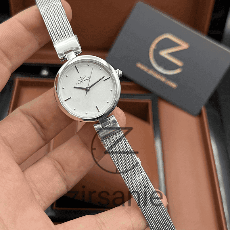 ساعت مچی زنانه الگانس Elegance Silver White — تصویر ۶