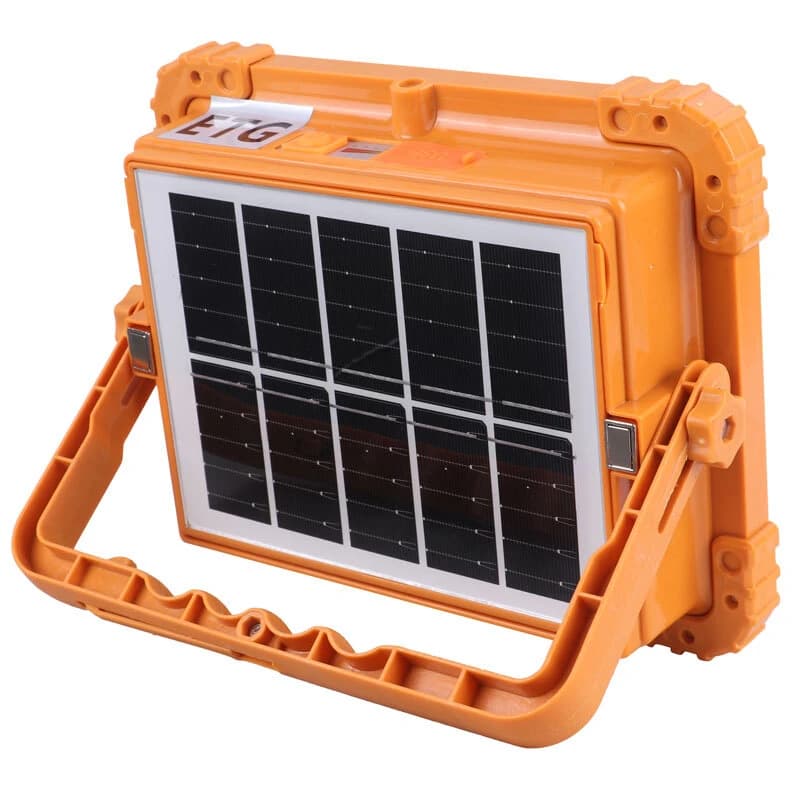 پروژکتور سیار ال ای دی شارژی و پاور بانک خورشیدی Solar Outdoor Light — تصویر ۵