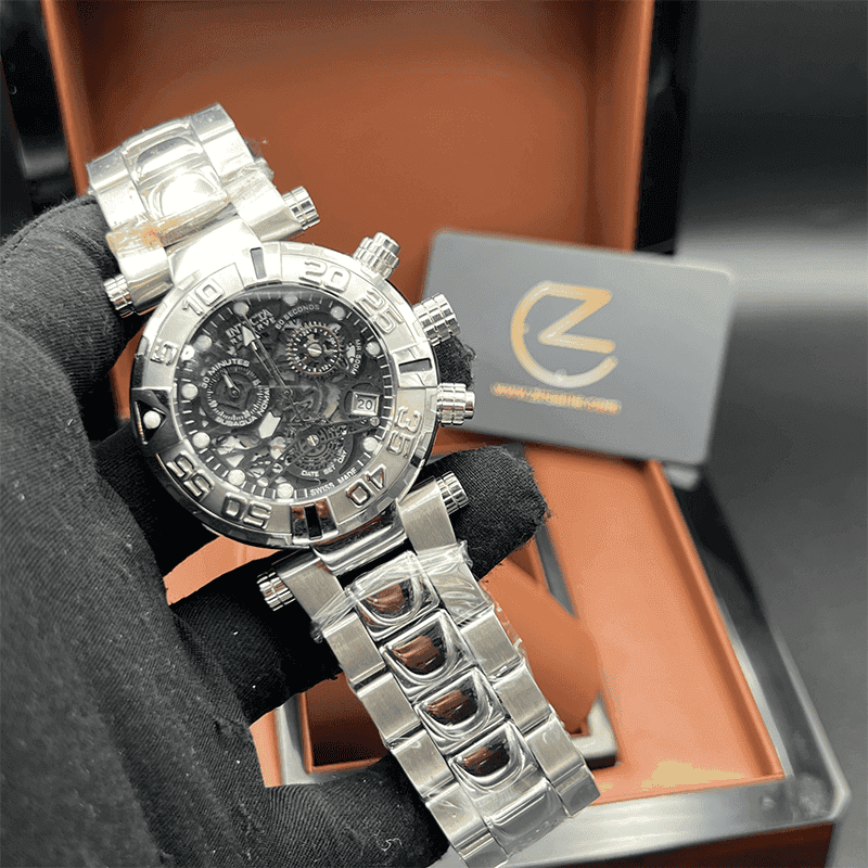 ساعت مچی مردانه اینویکتا سوباکو Invicta Subaqua Silver Black — تصویر ۷
