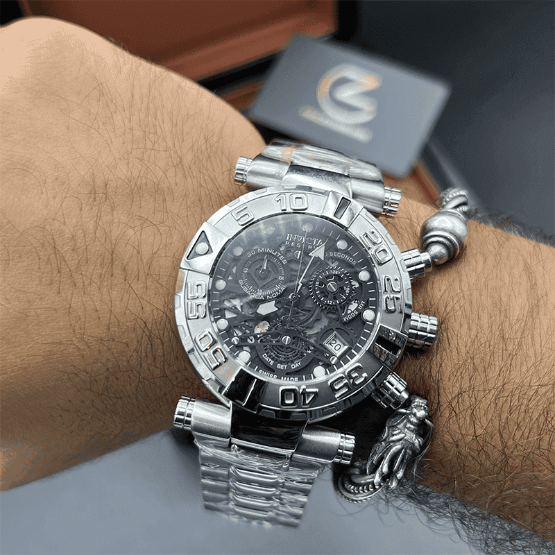 ساعت مچی مردانه اینویکتا سوباکو Invicta Subaqua Silver Black — تصویر ۳