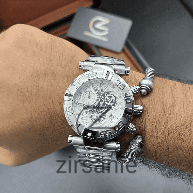 ساعت مچی مردانه اینویکتا سوباکو Invicta Subaqua Silver White — تصویر ۳