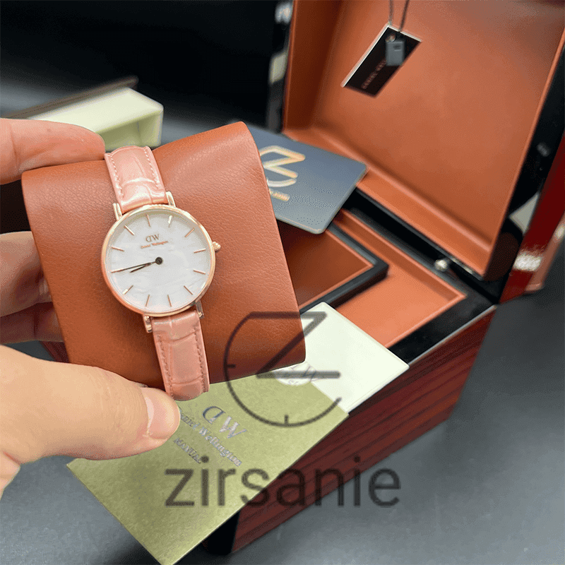 ساعت مچی زنانه دنیل ولینگتون Daniel Wellington Leather Rosegold Pink — تصویر ۸