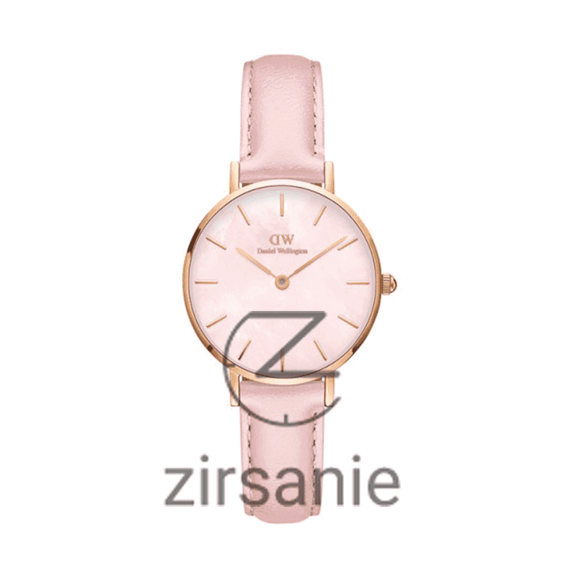 ساعت مچی زنانه دنیل ولینگتون Daniel Wellington Leather Rosegold Pink