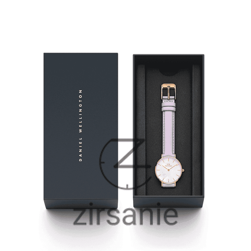 ساعت مچی زنانه دنیل ولینگتون Daniel Wellington Leather Rosegold Purple — تصویر ۵