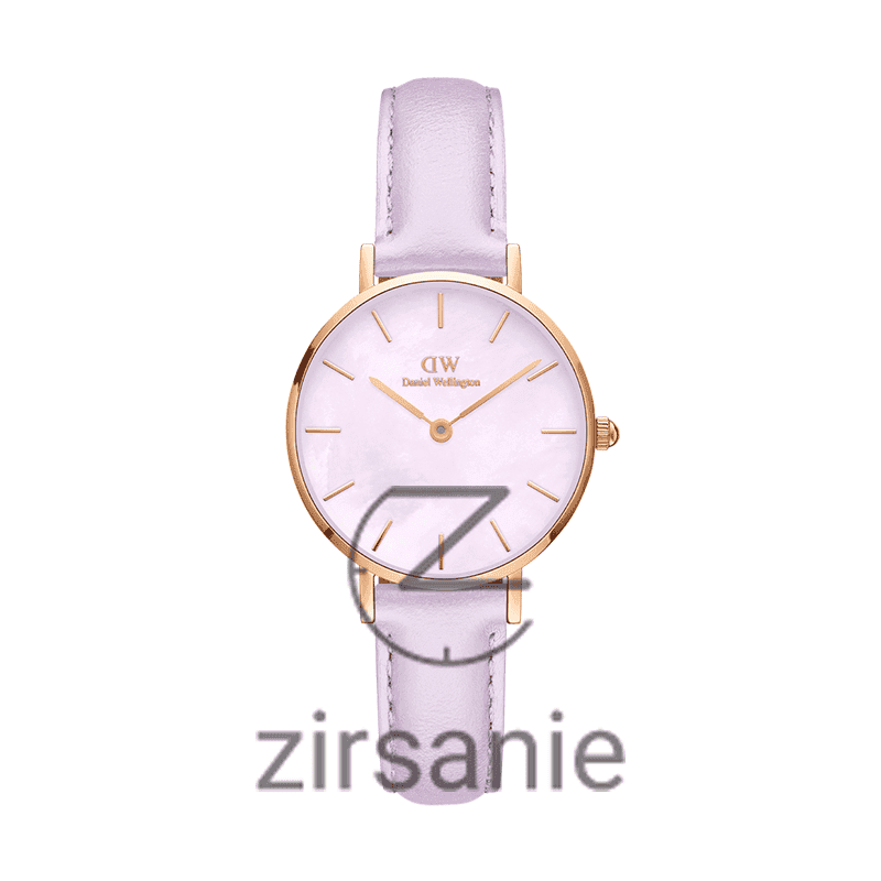 ساعت مچی زنانه دنیل ولینگتون Daniel Wellington Leather Rosegold Purple