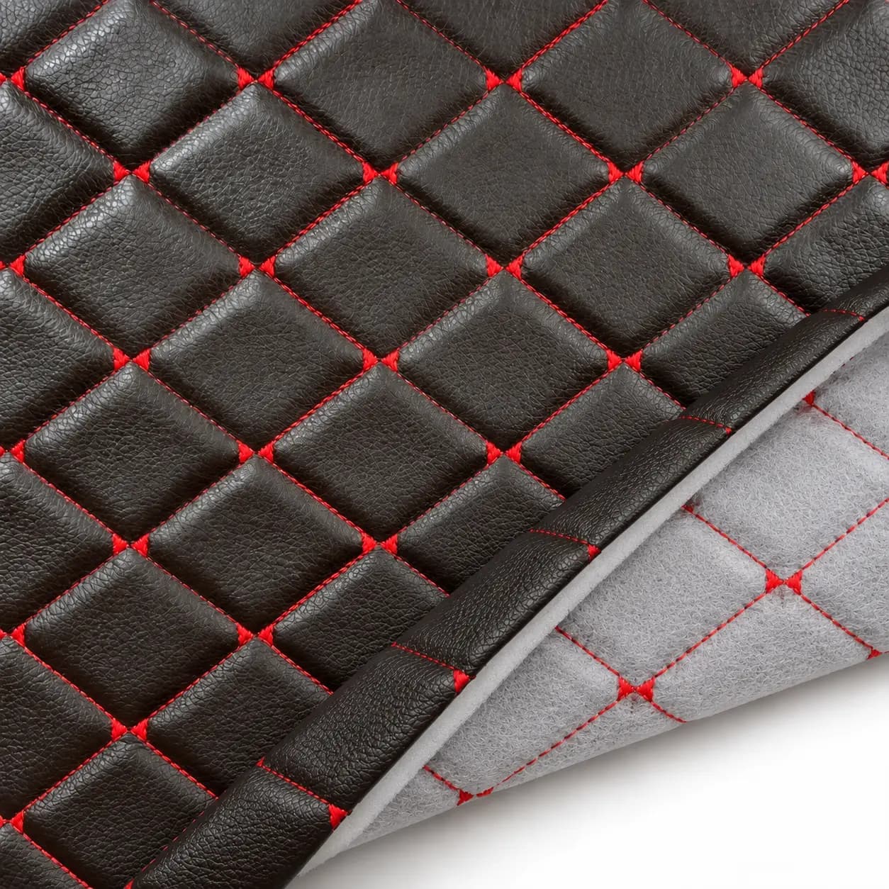 چرم PVC گل‌دوزی سه‌بعدی پاپیون لوزی سارووان – کد E-L-21 — تصویر ۶