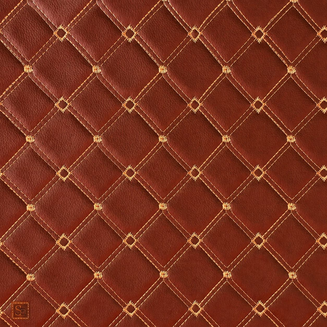 چرم PVC گلدوزی سهبعدی هاله سارووان- کد E-L-32 — تصویر ۲