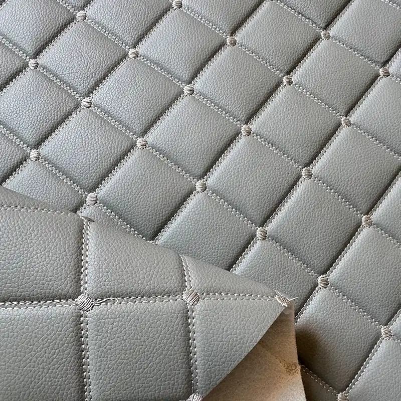 چرم PVC گل‌دوزی سه‌بعدی مروارید سارووان – کد E-L-29 — تصویر ۸