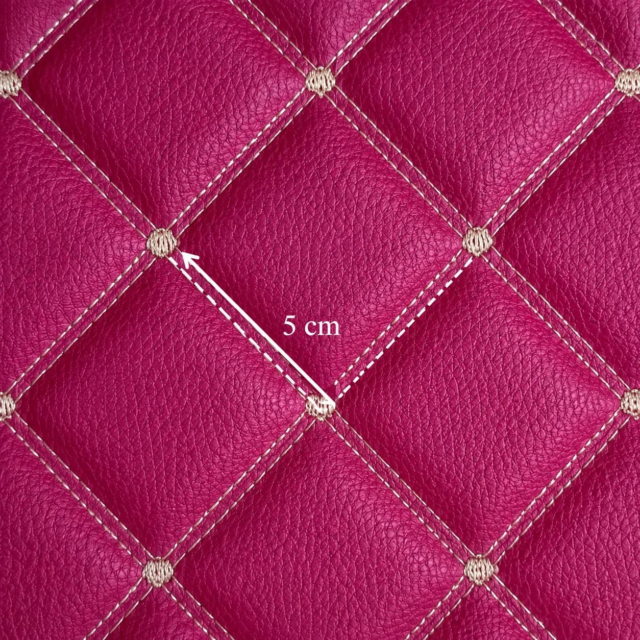 چرم PVC گل‌دوزی سه‌بعدی مروارید سارووان – کد E-L-29 — تصویر ۷