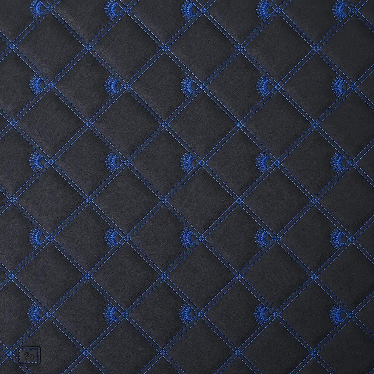 چرم PVC گل‌دوزی سه‌بعدی خورشید سارووان – کد E-L-22 — تصویر ۵