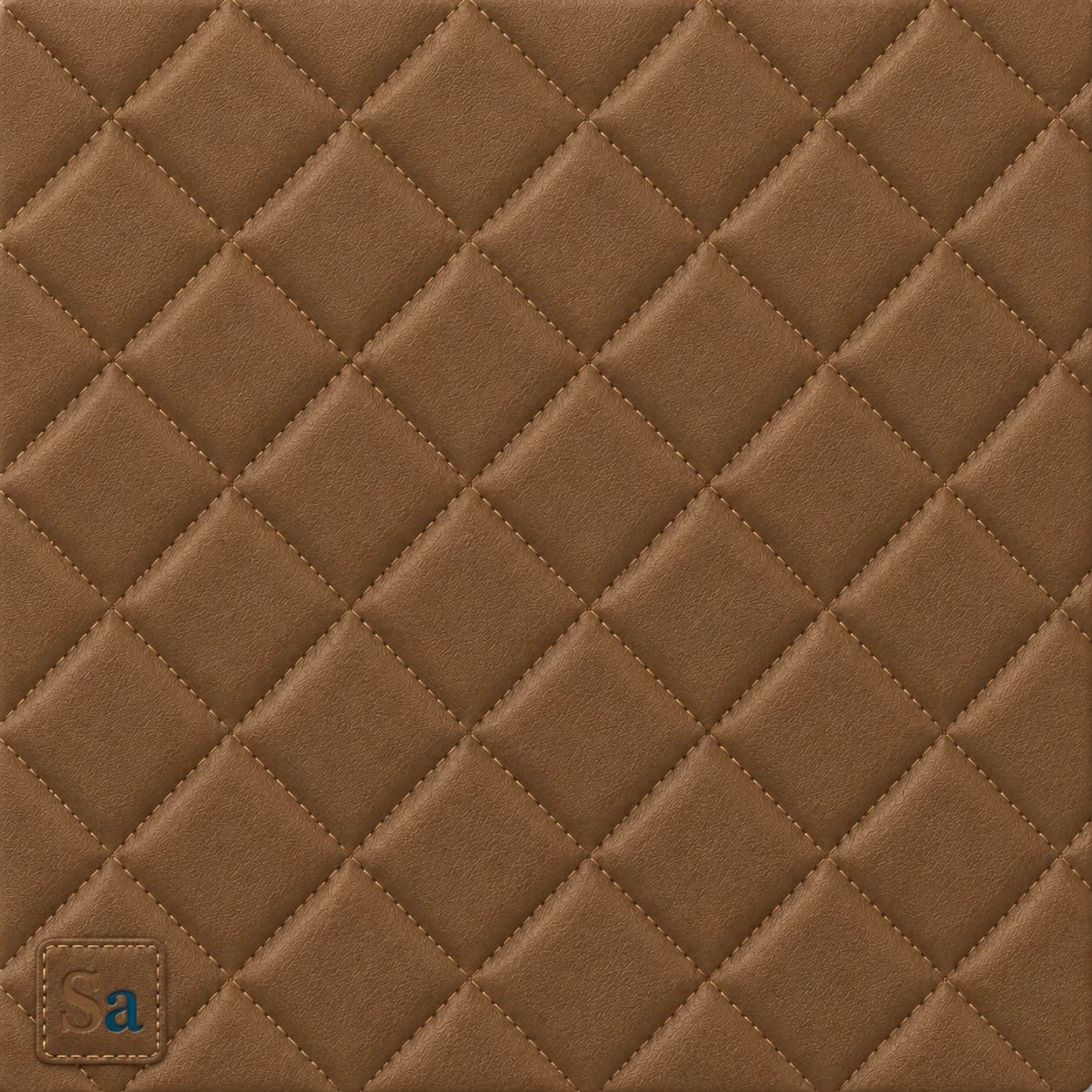 چرم PVC گلدوزی سهبعدی مربع سارووان- کد E-L-28 — تصویر ۵
