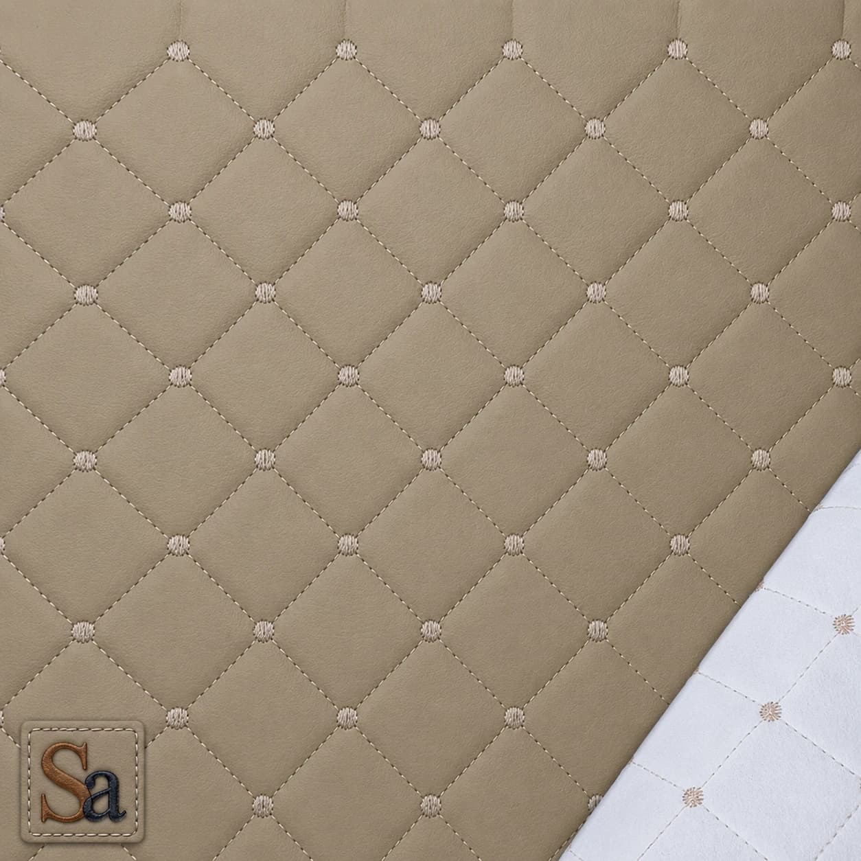 چرم PVC گلدوزی سهبعدی نگین سارووان-کد E-L-27 — تصویر ۹
