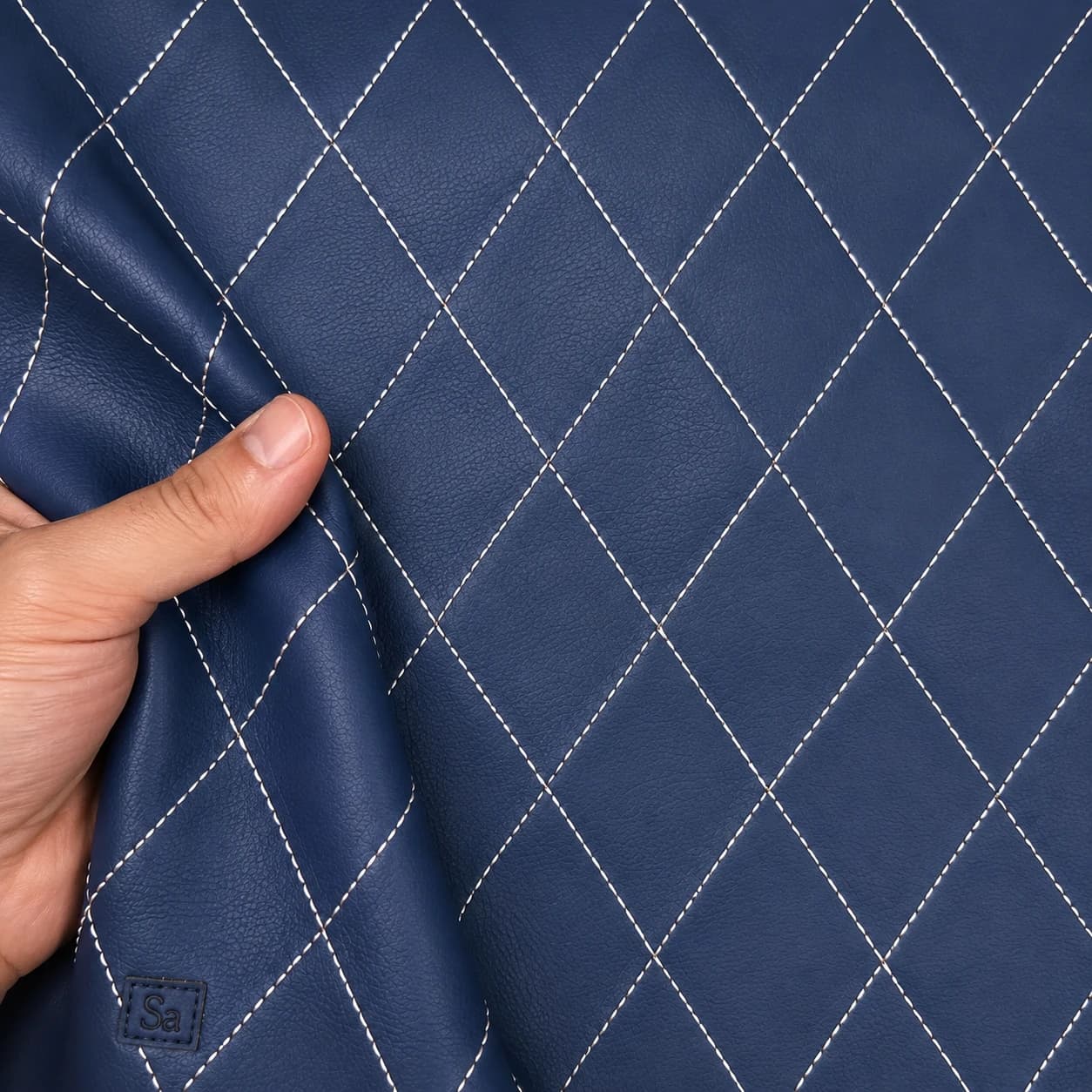 چرم PVC گلدوزی سهبعدی لوزی سارووان- کد E-L-26 — تصویر ۹