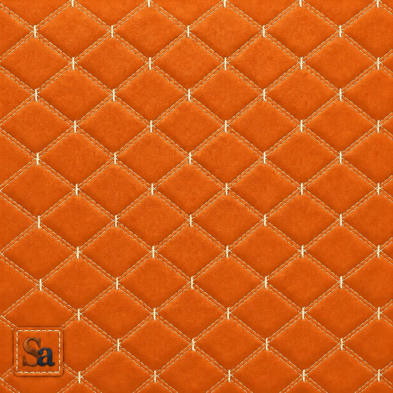 چرم PVC گل‌دوزی سه‌بعدی نت سارووان – کد E-L-۱۷ — تصویر ۵