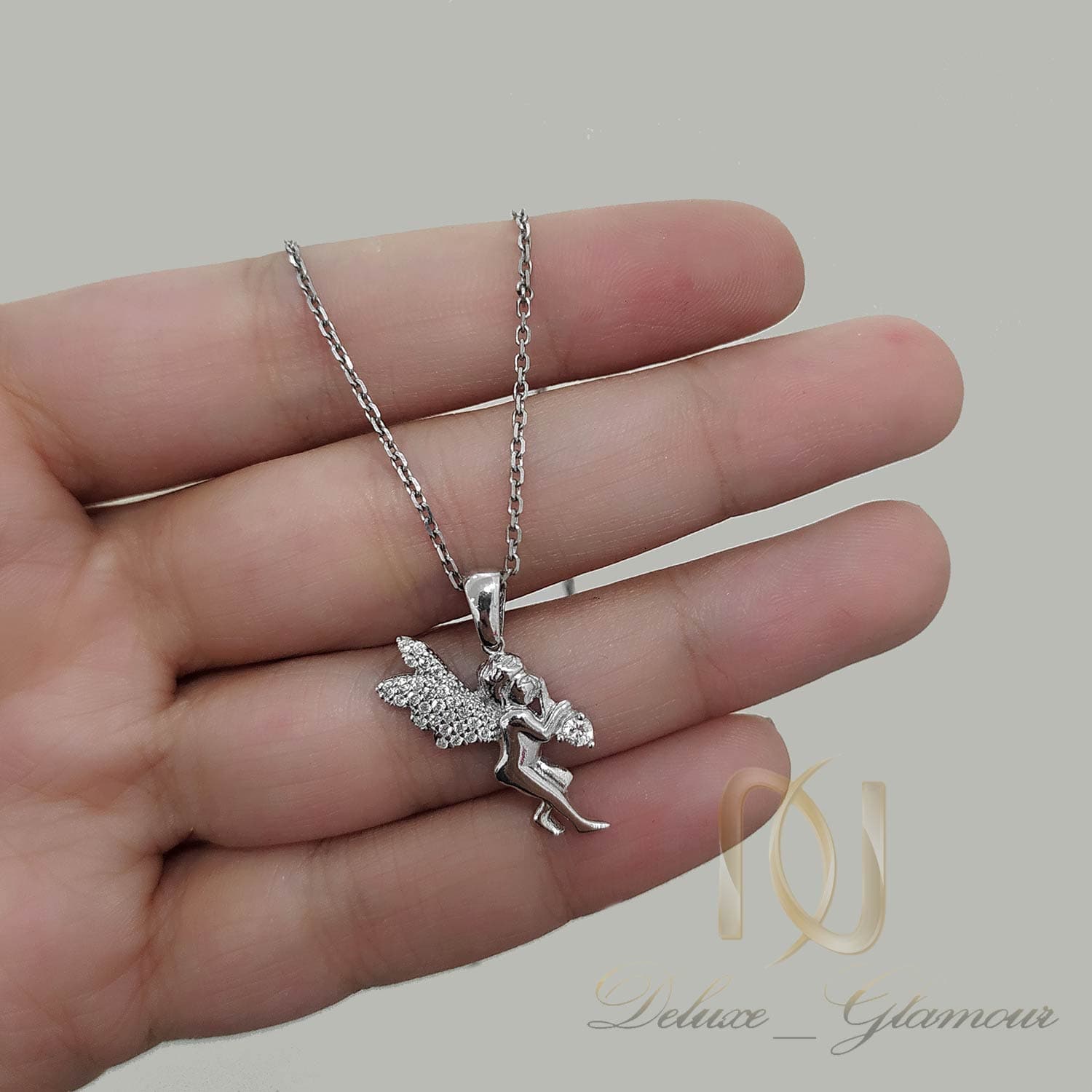 گردنبند نقره دخترانه مدل فرشته — تصویر ۶