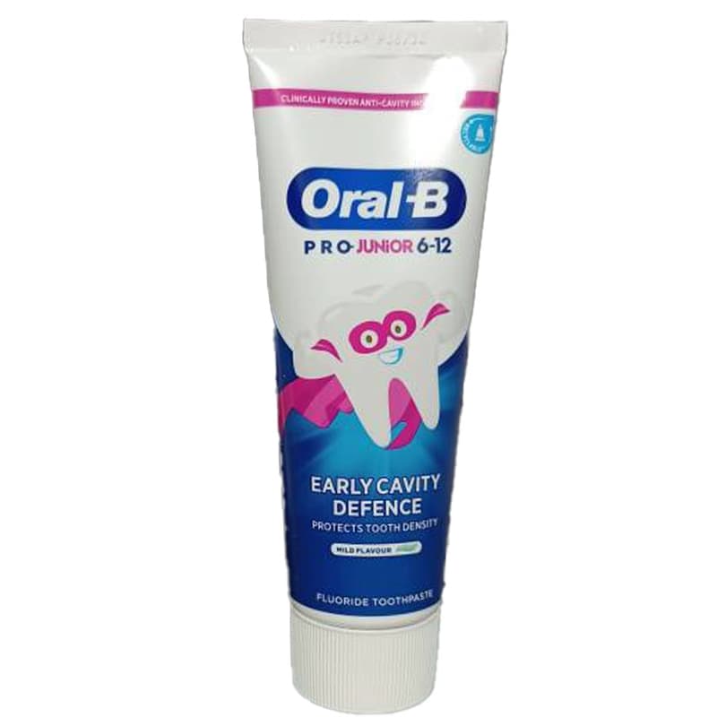 خمیر دندان کودک اورال بی 6 تا 12 سال oral-b pro junior حجم 75 میل — تصویر ۴
