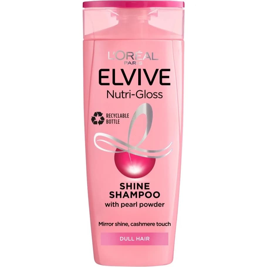 شامپو درخشان‌کننده مو لورآل Loreal Nutri‑Gloss Shine حجم 400 میل