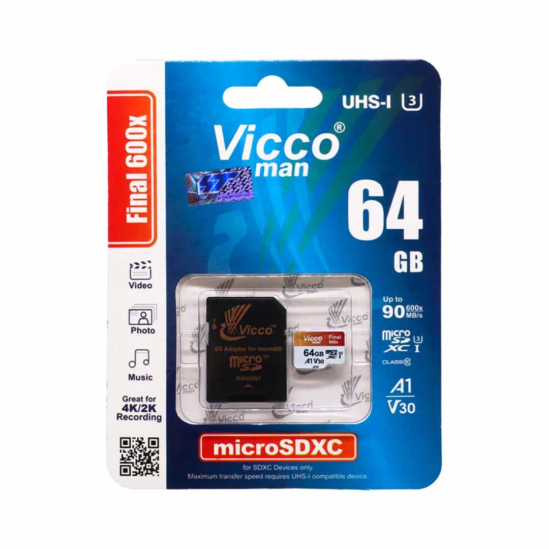 کارت حافظه MicroSDXS ویکومن مدل Final 600X با ظرفیت 64 گیگابایت