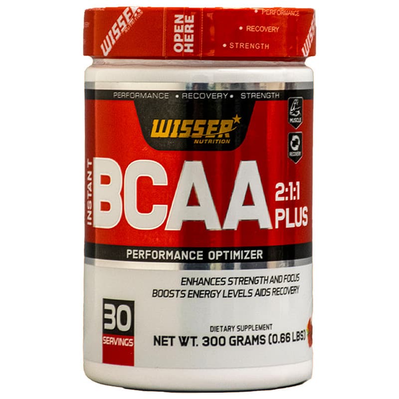 پودر بی سی ای ای پلاس ویثر 300 گرم میوه ای (پلمپ معیوب) Wisser BCAA Plus Powder 300 g