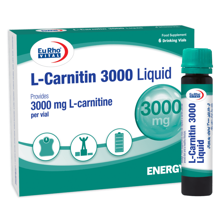 ویال خوراکی ال کارنیتین 3000 میلی گرم یوروویتال 6 عدد Eurho Vital L Carnitin 3000 Mg Liquid 60 Vials