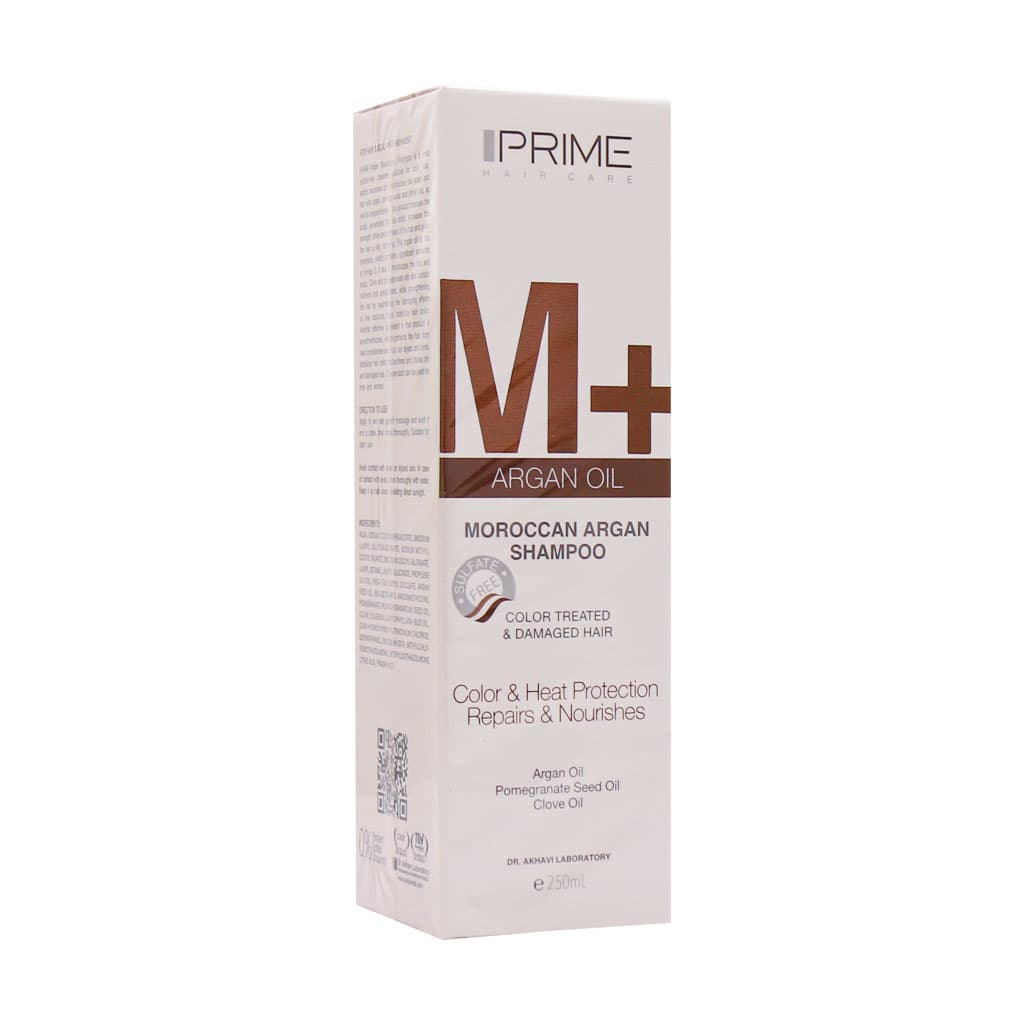 شامپو تقویت کننده مو آرگان ام پلاس پریم 250 میلی لیتر Prime M Plus Argan Shampoo 250 ml