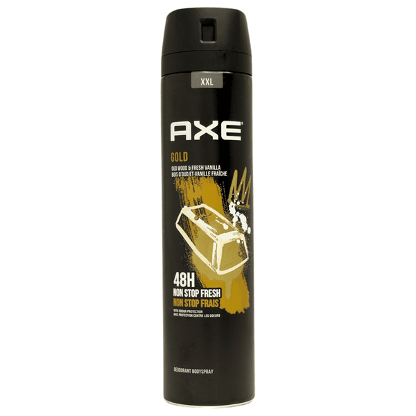 اسپری بدن اکس رایحه لیمو و چوب AXE Gold حجم 250 میل