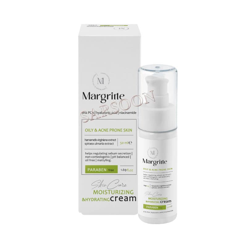 کرم مرطوب کننده و آبرسان پوست چرب مارگریت 50 میلی لیتر Margritte Moisturizing and Hydrating Cream For Oily Skin 50 ml