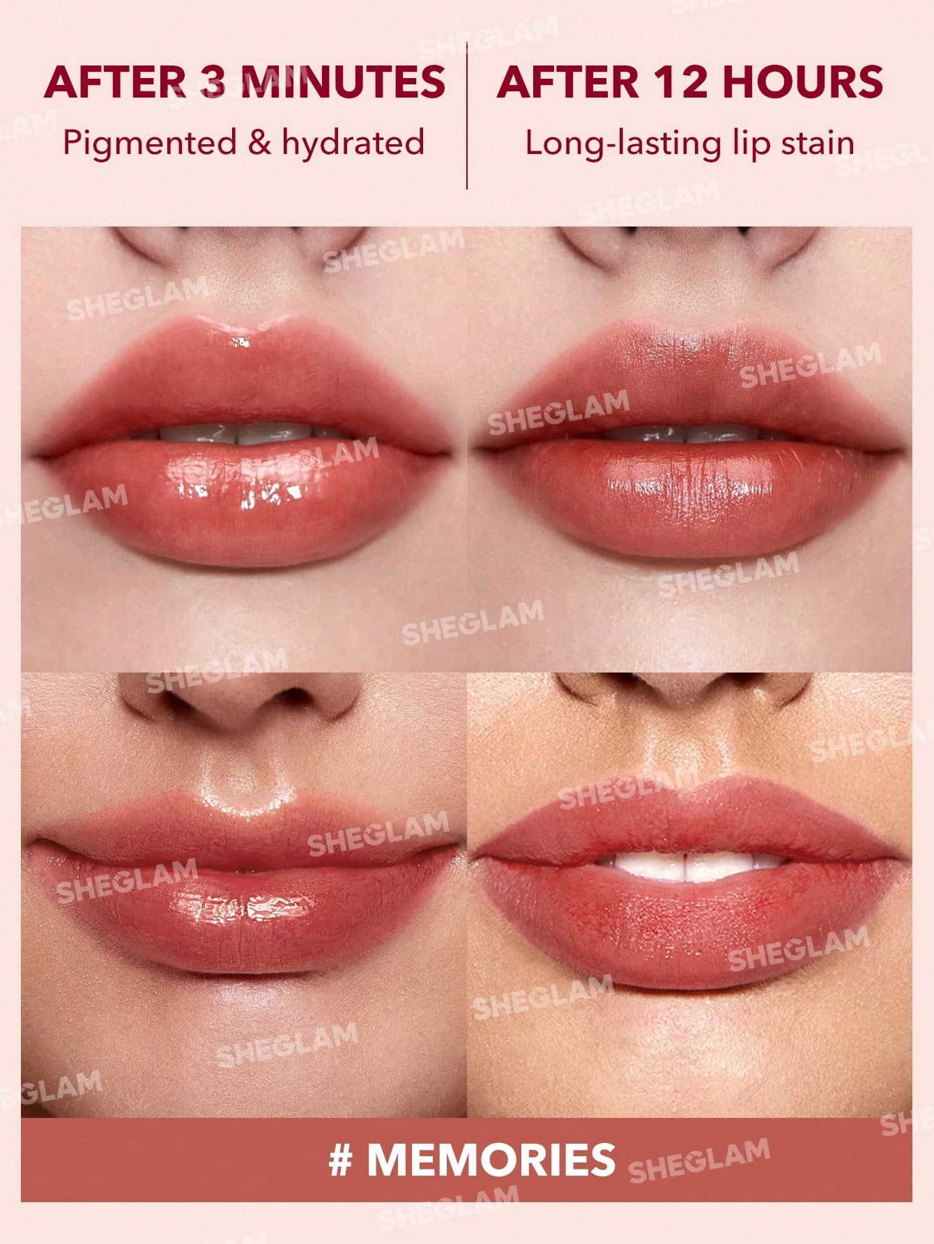 تینت لب شیگلم Sheglam Take a Hint Lip Tint رنگ Memories — تصویر ۳