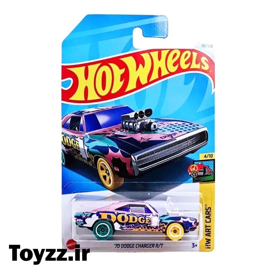 ماکت ماشین هات ویلز مدل دوج چارجر 70 DODGE CHARGER R/T